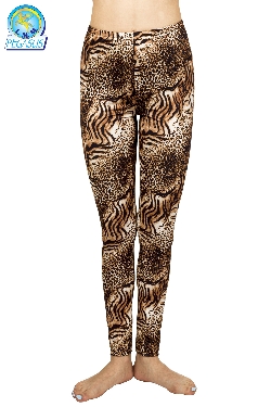 LEGGINGS ANIMALIER TIGRATO DONNA